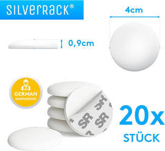 20x SILVERRACK samolepilni odbojnik za vrata