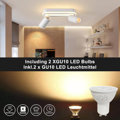 MYCUL LED stropni reflektor z 2 žarnicama GU10 3000 K