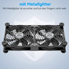 ELUTENG 120 mm dvojni USB ventilator