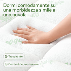 NIAGARA BAMBOO zračen nadvložek proti bolečinam v hrbtu za enojno posteljo 80×190 cm