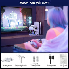 Polnilna postaja za PSVR2 z 4 magnetnimi Type-C priključki