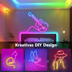 ZAIYW RGB IC neonski LED trak z aplikacijo - 5 m