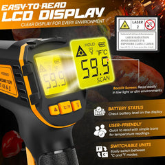 SOVARCATE infrardeči termometer od −50 °C do 600 °C