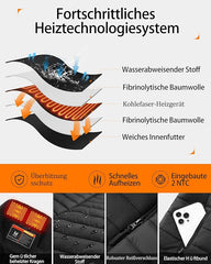 HILLSLTR Ogrevani Telovnik Z 8 Grelnimi Conami In 3 Nastavitvami Temperature - S