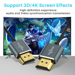 TWOZOH Ultra Tanek HDMI Kabel 0,3 m – 4K 60 Hz, 18 Gbps, 2 kosa