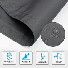 SUNNYLAX Zasenčevalna in zaščitna mreža za balkon – 80 × 600 cm