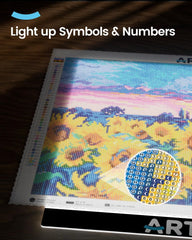 ARTDOT LED svetlobna plošča za delo pri diamantnem slikanju, risanju - A3 format