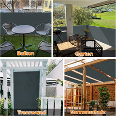 SEKEY vodoodporna in neprosojna ograja za balkon iz tkanine - 80 × 600 cm