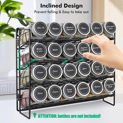 SEMLOS organizator za začimbe s kljukami za omarice in stensko montažo