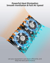 RUIZHI 12 V Ventilator Z Nastavljivo Hitrostjo za PC, Prenosnike in Konzole