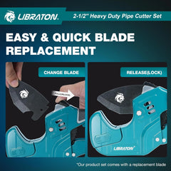 LIBRATON rezalnik PVC cevi 63 mm z rezilom
