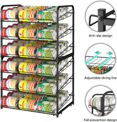 NANDAE 3-nivojski nastavljivi organizator pločevink - set 2 kosa