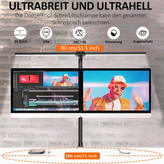 EDISHINE Dual Head LED namizna svetilka 24W