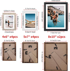 GIFTGARDEN komplet 10 okvirjev za slike različnih velikosti