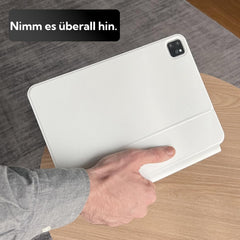 SEAGTIGAU tipkovnica z ovitkom za iPad Pro 11" (M4, 2024) z večtočkovno sledilno ploščico in osvetlitvijo