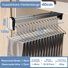 HONZUEN izvlečna garderobna palica 40cm do 45 kg