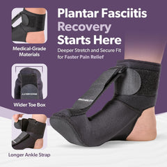 BRACEABILITY nočna opornica za plantarni fasciitis L