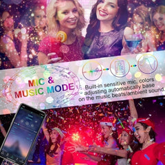 Vodoodporni RGB LED trak z USB napajanjem in glasbeno sinhronizacijo – 2 m