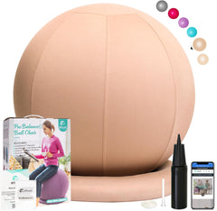 ENOVI ergonomska žoga za sedenje in vadbo s prevleko - zlata