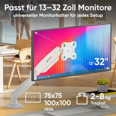 ONKRON Nosilec Za Monitor Z Plinsko Vzmetjo (13–32")
