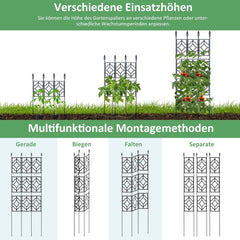 DEAUNBR kovinska opora za plezalke, rože in zelenjavo - 165 cm