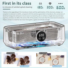 RIGATE Ultrazvočni čistilec nakita in občutljivih predmetov – 46 kHz