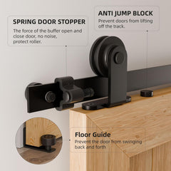 CCJH komplet strojne opreme za drsna vrata, 2 m