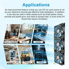 WOWFAST PC ventilator z napajalnim vtičem in brezstopenjskim regulatorjem hitrosti