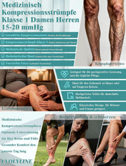2x XL EVOLYLINE medicinske kompresijske nogavice