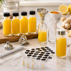 12x VOLILA 60 ml stekleničke za napitke s pokrovom