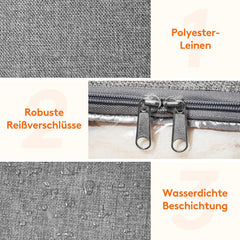 LIFEWIT komplet 3 velikih shranjevalnih vreč z ročaji - 70 × 30 × 50 cm, 105 L