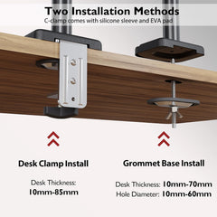 BONTEC nastavljiv nosilec plinska roka za monitor 13–34” - do 9 kg