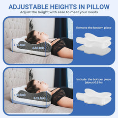 ELVIROS CPAP ergonomska cervikalna blazina iz spominske pene 60×41 cm