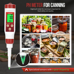 GIDIGI digitalni pH tester hrane za fermentacijo in kuhanje