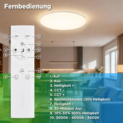 L5L3D 35 cm LED stropna svetilka z daljincem