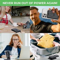 CHARGit Magnetno Brezžičn Polnilno Stojalo z Odstranljivo Power Bank Baterijo za Apple naprave