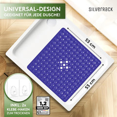 SILVERRACK nedrseča podloga za tuš - 53 x 53 cm