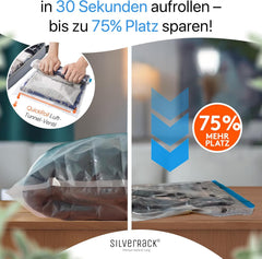 12x SILVERRACK Vakuumske Vreče za Oblačila v 3 Velikostih