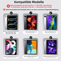 SEAGTIGAU magnetni ovitek s tipkovnico za iPad Air 11", iPad Pro 11" in iPad Air 10.9"
