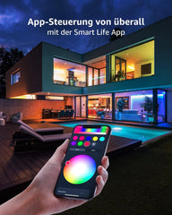 Pametna RGB LED žarnicaz zatemnitvijo preko aplikacije ali glasovnega ukaza - 4 kosi
