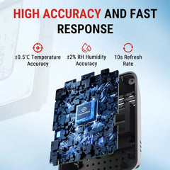 3x TEMPPRO Bluetooth termometer in higrometer za prostor