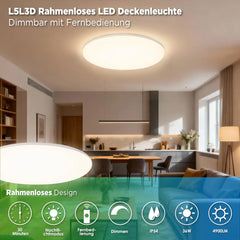 L5L3D 35 cm LED stropna svetilka z daljincem