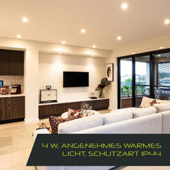 LUMARE Vgradna ekstra ploska LED svetilka Lumare 4 W