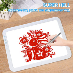 TOHETO A3 LED svetlobna miza z baterijo in nastavljivo svetlostjo