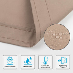 SUNNYLAXX zasebnostna ograja za balkon 90 × 400 cm