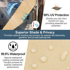 COOL AREA trikotno vodoodporno senčilo - 3,6 × 3,6 × 3,6 m