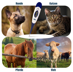 THERMOMETER WORLD digitalni veterinarski termometer za hišne živali z upogljivo sondo