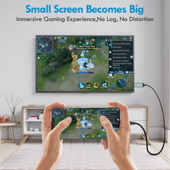 LULAVEN HDMI kabel za iPhone na TV, projektor ali monitor, 4 m, srebrn