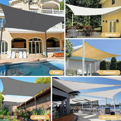 LOVE STORY vodoodporno trikotno senčno jadro - 3 x 3 x 4,25 m