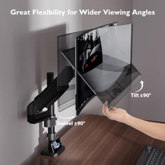 BONTEC nastavljiv nosilec plinska roka za monitor 13–34” - do 9 kg